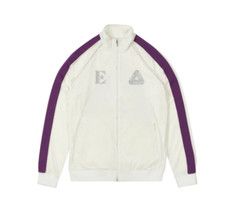 Palace Elton John Velour Track Top Jacket Size Large White Palace Skateboards DS picture