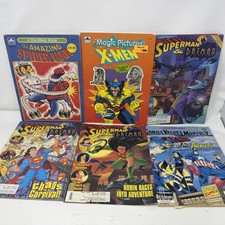 Vintage Marvel DC Comics Magazine Lot Spider-Man X-Men Superman Batman Coloring picture