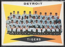 1960 Topps  #72 Detroit Tigers / Check List 2nd Series: 89-176 picture