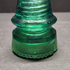 Hemingray 42 Green Glass Petticoat Insulator Vintage Collectible picture