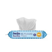Hello Bello Toddler Flushable Wipes, 1 Count (Pack of 42), Multi-Color picture