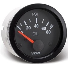 VDO 350-104 Vision Series 80 PSI Oil Pressure  w/ 80PSI Warning Light Contact picture