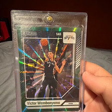 2024-25 Panini Donruss Victor Wembanyama Spurs #6 Holo Green Laser picture