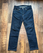 Levi's 514 Straight Jeans Men's 33x32 Dark Wash Denim Stretch Regular Fit Pants picture