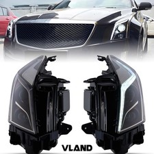 VLAND Projector LED Headlights Assembly For Cadillac ATS 2013-2018 W/Animation picture