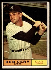 1961 Topps #563 Bob Cerv Yankees HIGH NUMBER Vintage Baseball Card picture