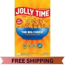 JOLLY TIME The Big Cheez Gourmet Cheddar Cheese Microwave Popcorn 24 Bags, 3.5 o picture
