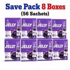 8X WINK WHITE Fiber Jelly Grape Flavor FOS Inulin 56 Sachets picture
