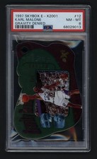 Karl Malone 1997 Skybox E-X2001 Gravity Denied #12 PSA 8 NM-MT Utah Jazz HOF picture