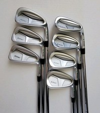 Ping i200 Green Dot Iron Set 5-PW,UW AWT 2.0 Nippon Shaft Stiff Flex RH Men's  picture