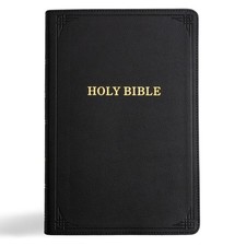 New KJV Bible Giant Print w/Cross-References Ribbon Marker Red Letter Color Maps picture