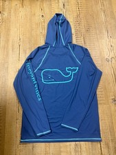 Vineyard Vines  Hoodie Mens Small Blue Performance Long Sleeve Pullover Whale picture