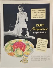 1941 Kraft Mayonnaise Vintage Ad Superb Blend picture