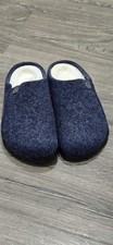 Birkenstock Zermatt Shearling Slippers Dark Blue Wool Felt EU 35 US 4-4.5 picture
