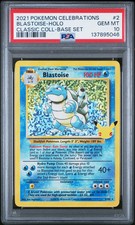 2021 Pokemon Celebrations Classic Collection Blastoise Base Set #2 PSA 10 picture
