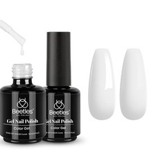 Beetles White Gel Polish Creme White 2Pcs picture