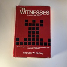 SCARCE The Witnesses Chandler Sterling Hardcover Book Jehovahs Witness History picture