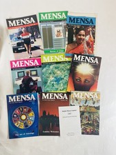 MENSA High IQ Magazine Rare Vintage 1985-88 x31 issues bundle picture