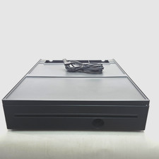 Cash Drawer Toshiba for POS 6200-115 S Iron Gray Missing Key/Keyhole Piece picture