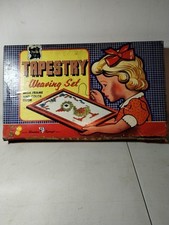 1950's Priscilla Needlepoint Tapestry Weaving Set Kit Standard Toykraft picture