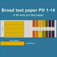 1-14 pH Indicator Test Strips Laboratory Paper Litmus Tester Urine Saliva80-800 picture