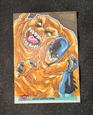 2026 Fleer Throwbacks 1992-93 DC Edition Batman and CLAYFACE Sketch 1/1 🔥  picture