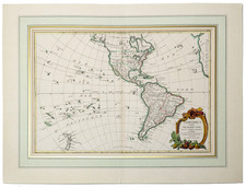1783 Janvier Antique Map L'Amerique Divisee Par Grands Etats Revolutionary War picture