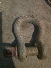 Vintage CROSBY 17 ton shackle clevis and screw pin picture