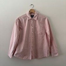 A.P.C. pink & white striped long-sleeve shirt sz 36 FR picture