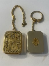 Reuge Sainte Croix Vintage Pocket Music Box Key Chain Switzerland Miniature Lot picture