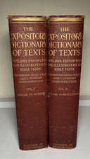 Antique Expositor's Dictionary 2 Books Genesis To S.T Mark St Luke To Revelation picture