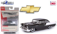 IXO AMERICA 1:64 1957 CHEVROLET ONE FIFTY SEDAN ONYX BLK AND INDIA IVORY IA64009 picture