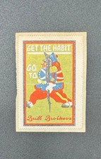 Maxfield Parrish Get The Habit Brill Brothers Poster Stamp c1915 Rare Original picture