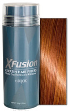 XFusion 28G - Hair Fibers - Black, Dark Brown, Med Brown, Light Brown picture