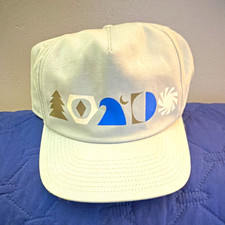 Patagonia Adjustable Snapback Baseball Cap White Outdoor Graphic Print One Size picture