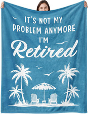 Funny Retirement Gifts for Women, Retirement Blanket for Woman Men picture