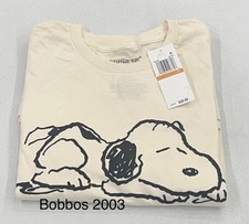 Peanuts Hybrid Men's Short Sleeve Snoopy Not Today Graphic T-Shirt, Natural, S picture