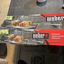 Weber 7652 Rotisserie Kit Genesis & Genesis II 200 300 Series Grill Spit Motor picture