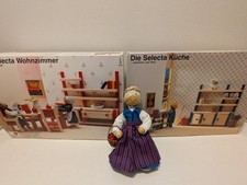 Selecta Spielzeug Wooden Doll House Furniture Kitchen Bathroom & Living Room Set picture