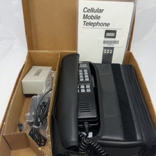 Vintage Motorola GTE Bag Phone Cellular Mobile Telephone 19031WASBB SCN2497B Box picture