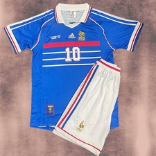 1998 French National Team Kids Retro Soccer Kit - Zidane Edition picture