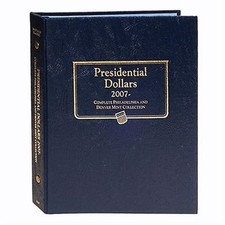 Whitman Classic Coin Album 2227 Presidential Dollar $1 2007-2016 P&D Mint  Book picture
