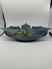 Vintage Roseville Bleeding Heart Console Bowl (as Is) picture