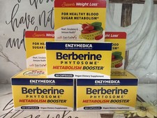 ENZYMEDICA Berberine PHYTOSEME METABOLISM BOOSTER 60 CAPS 2Pk Exp:10/26 picture