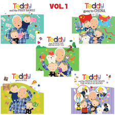 Teddy Vol. 1 5-Book Illustrated Set Picture Books by Ryan Cohen Hardcover Sealed picture