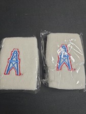 VTG Houston Oilers Embroidered Wristbands Sweatbands Pair Sealed New... picture