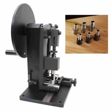 Manual Leather Belt Punching Machine Hollow Punching Adjustable Spacing 6 Dies. picture