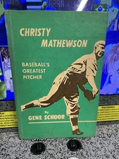 1959 Christy Mathewson Vintage Baseball Book 2nd Print Gene Schoor Messner Pub picture