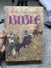 Vintage 1965 The Children's Bible Hardcover Golden Press Colorful Illustrations  picture