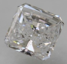 Certified 0.44 Carat D SI2 Radiant Natural Enhanced MINED Diamond 4.88x4.61mm picture